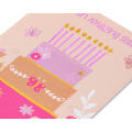 Cartoon Flash Invitation Card Girl's Birthday Invitation Card Card Stock Paper Glitter